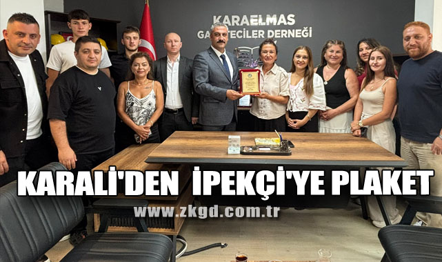 Karali'den İpekçi'ye plaket